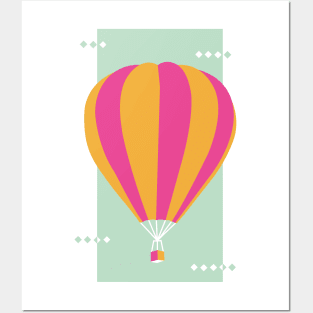 Hot air balloon Posters and Art